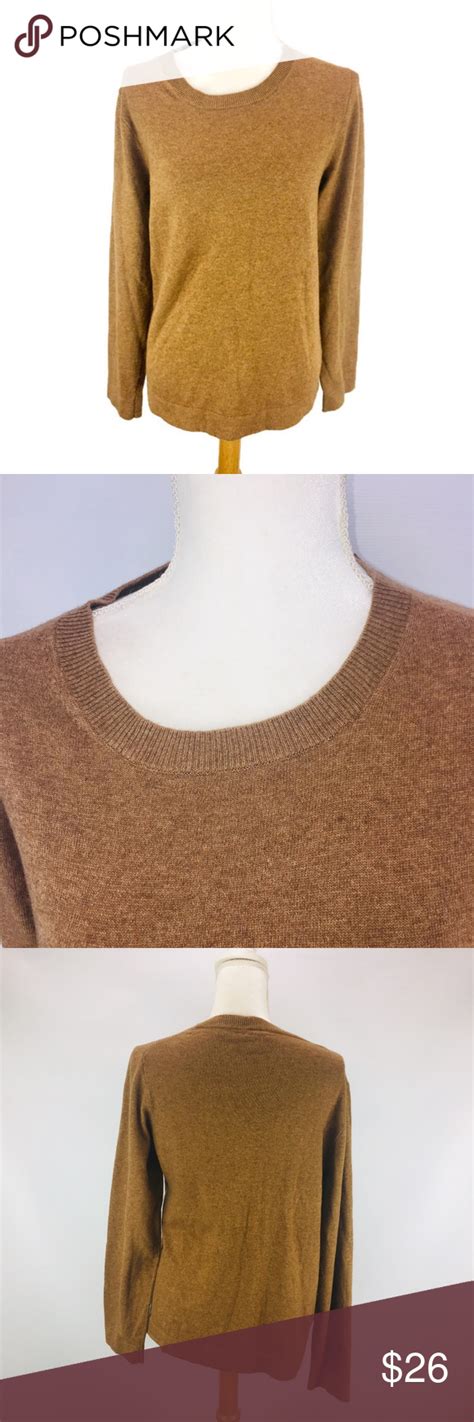 J Crew Cotton Wool Teddie Sweater Pullover Caramel J Crew Sweaters