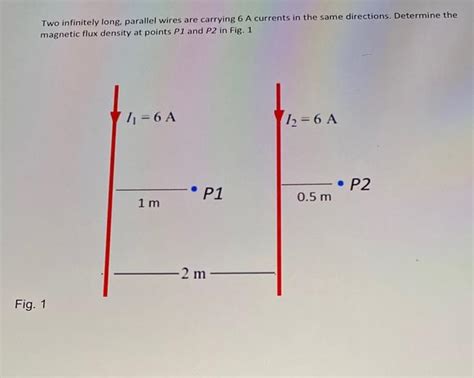 Solved Two Infinitely Long Parallel Wires Are Carrying A Chegg