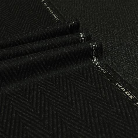 28011 Dark Grey Herringbone Standeven Fabrics