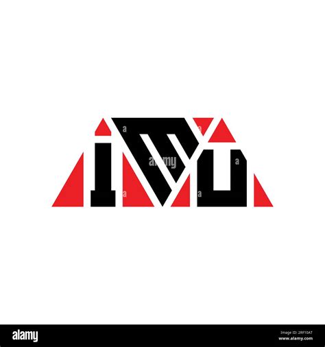 IMU triangle letter logo design with triangle shape. IMU triangle logo ...