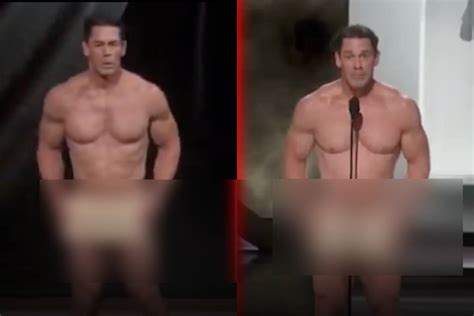 John Cena Stirs Tinfoil Hatters With Naked Stunt At Oscars