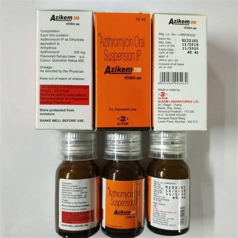 Azithromycin Oral Suspension IP Alkem Laboratories Ltd Packaging Size