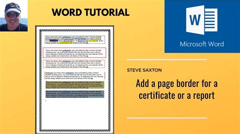 Page Borders In Microsoft Word Page Borders Page Borders Microsoft Word Words