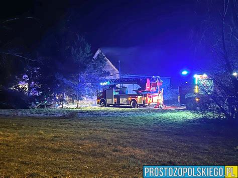 Pożar poddasza domu jednorodzinnego w Zielęcicach