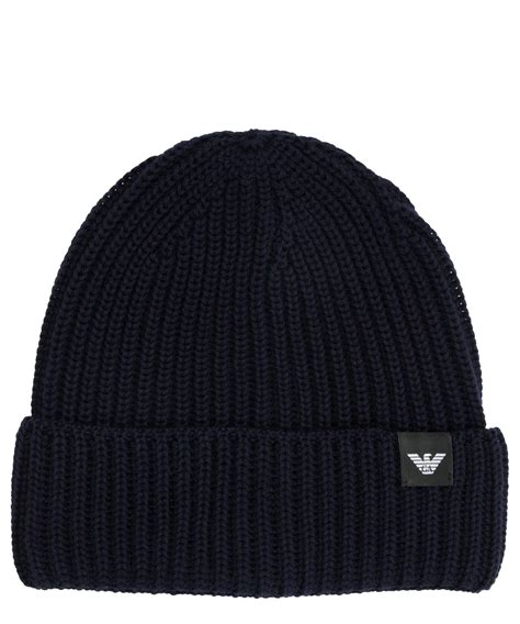 Emporio Armani Beanie In Blue For Men Lyst UK