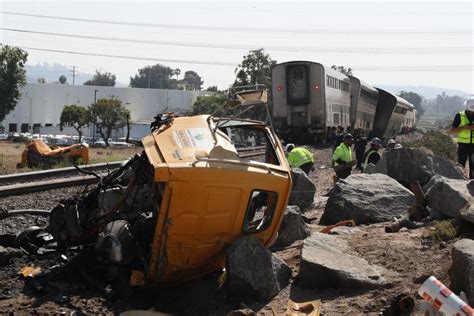 Amtrak Train With 198 Passengers Derails After Hitting Truck On Tracks In California | HuffPost ...