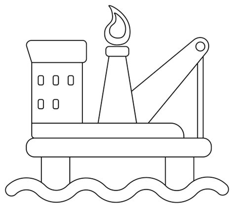 Oil Rig coloring page | Free Printable Coloring Pages