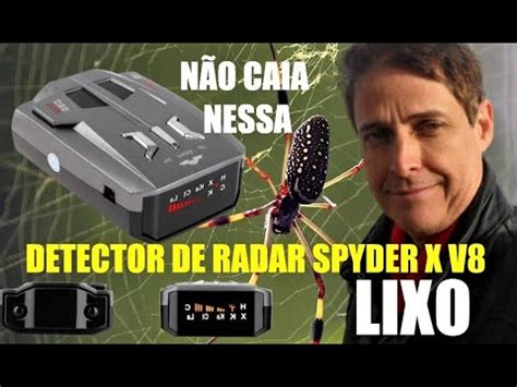 DETECTOR DE RADAR SPYDER X V8 É FRIA YouTube