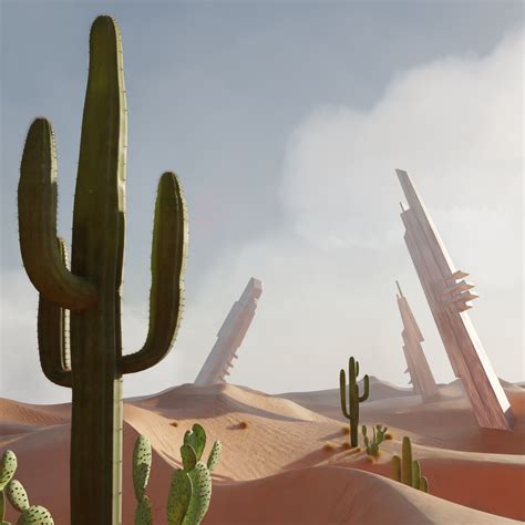 Cactus Desert - Finished Projects - Blender Artists Community