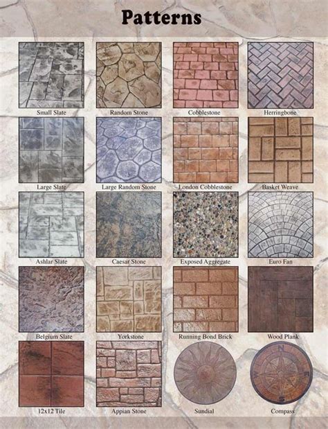 Concrete Stamp Patterns