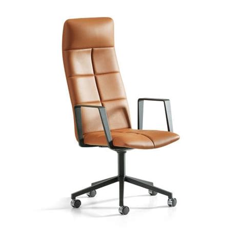 Contemporary Executive Chair Archal Xl Lammhults M Bel Ab Leather