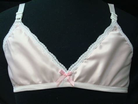 Neljen Adult Sissy Satin Bra For Men Cross Dresser Fetish Etsy Uk