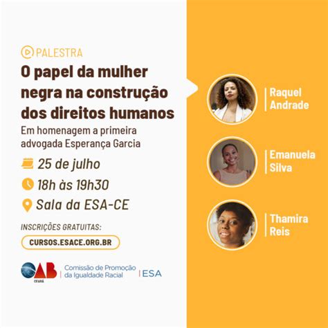 O Papel Da Mulher Negra Na Constru O Dos Direitos Humanos Esa Ce