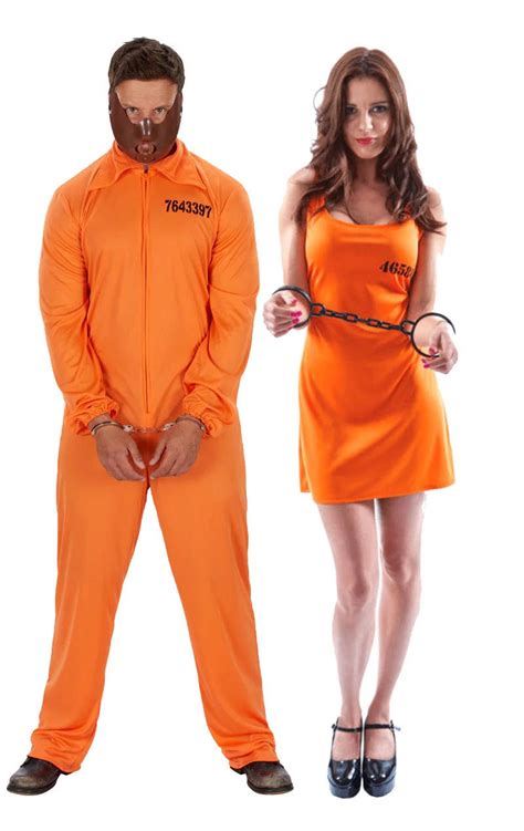 Orange Convicts Couples Costume