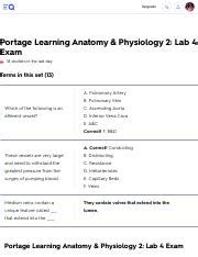 A P 2 Lab 4 Review Pdf Upgrade Portage Learning Anatomy Physiology