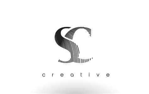 SC Logo Design With Multiple Lines and Black and White Colors. 4912995 ...