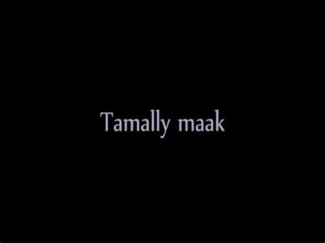 Amr Diab Tamally Maak Lyrics Youtube