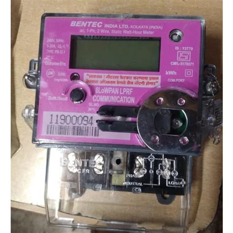 Bentec A Single Phase Msedcl Approved Lprf Meter Bentec A