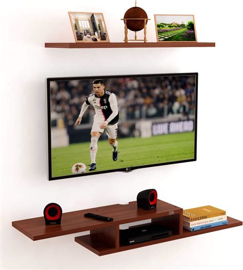 Anikaa Ricos Engineered Wood Wall Mount Tv Unit Tv Stand Wall Set Top