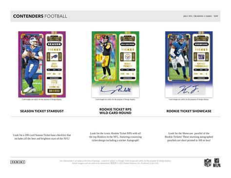 2022 Panini Contenders Football 5 Pack Blaster Box Da Card World