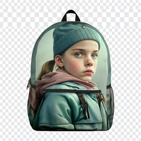 Blue Backpack With Books On Transparent Background Premium Ai