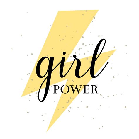 Premium Vector Girl Power Hand Drawn Lettering Feminism Quote Vector