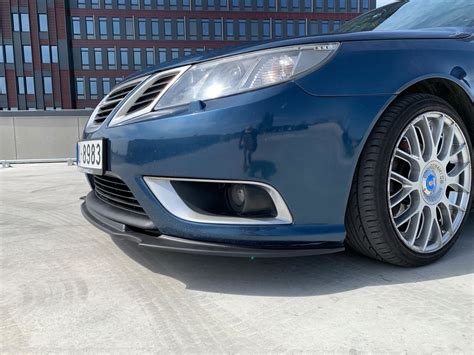 Chin For Saab 9 3 Mk2 Facelift Front Bumper Spoiler Lip Splitter Aero Look 9 3 Ebay