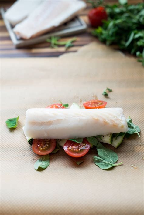 Fisch mit Tomaten Crème en Papillote Rezept