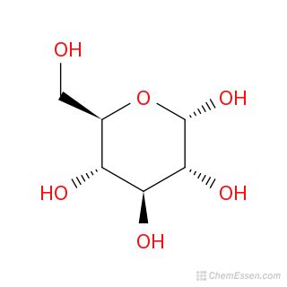 Alpha-D-glucose Structure - C6H12O6 - Over 100 million chemical ...