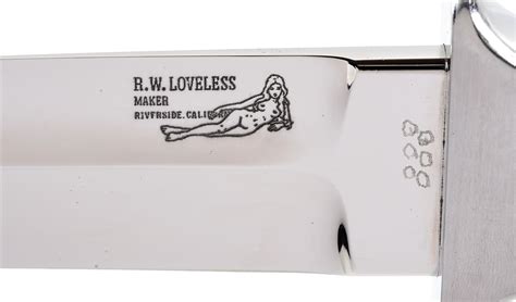 Lot Detail BOB LOVELESS STAG HANDLED BOOT KNIFE WITH DOUBLE NUDE LOGO AND MATCHING LEATHER SHEATH