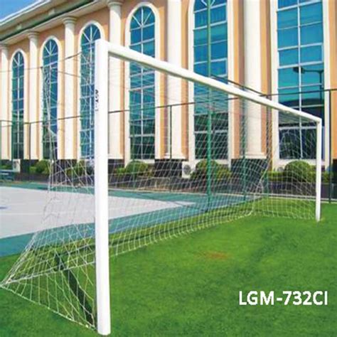 Professional Oval Shape Full Size Fixed Aluminum Soccer Goals Of