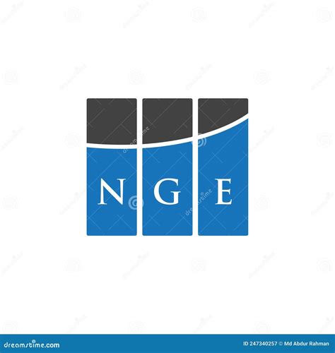 NGE Letter Logo Design On WHITE Background NGE Creative Initials