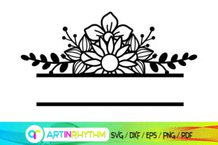 Floral Split Monogram Svg Graphic By Artinrhythm Creative Fabrica