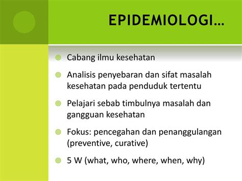 Ppt Konsep Epidemiologi Powerpoint Presentation Free Download Id