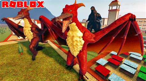 NOVO HEISEI RODAN CHEGOU VS HEISEI GODZILLA ROBLOX Kaiju Universe