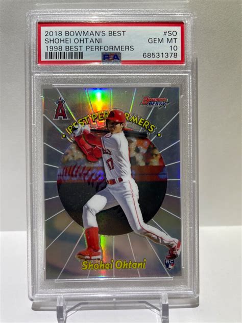 Shohei Ohtani 2018 Bowman S Best 98BP SO 1998 Best Performers Price