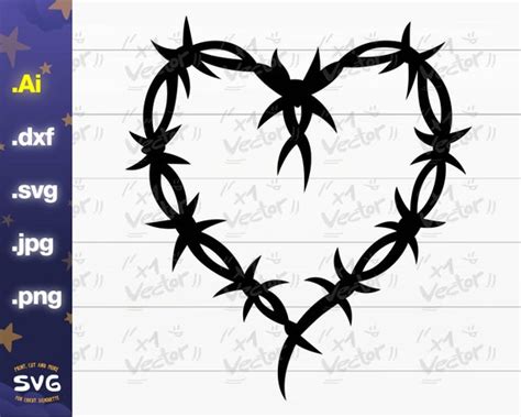 Karol G Heart Tattoo Svgpngdxf Digital Files For Cricut Etsy