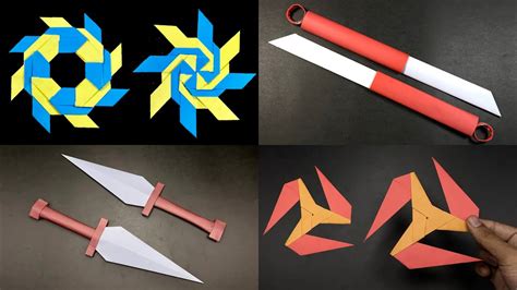 04 Easy Origami Ninja Weapons Origami Shuriken Ninja Star Paper