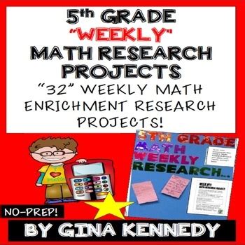 5th Grade Math Projects, Math Enrichment for the Entire Year! PDF or ...