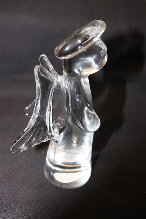 Collectible Crystal Angel Figurine Genuine 25 Lead Crystal Etsy