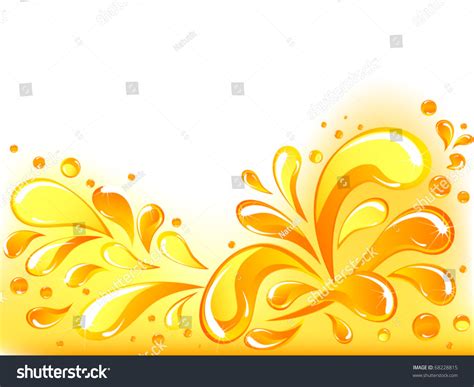 Vector Of Orange Splash - 68228815 : Shutterstock