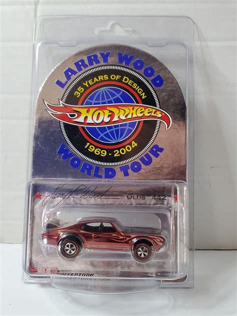 Hot Wheels Larry Wood World Tour 4 Car Set 35 Years Of Design 2444 Of