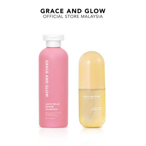 Grace And Glow New Bundle Lavie Belle Serum Shampoo Daisy Hair