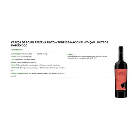 Mercadão Pingo Doce Açores Vinho Tinto Cabeça de Toiro Reserva Tejo