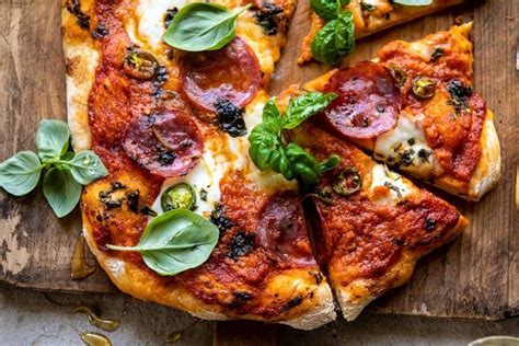 Sweet And Spicy Tomato Basil Pepperoni Pizza Half Baked Harvest