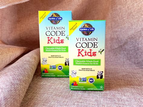 Garden of Life, Vitamin Code, для детей, жевательные цельнопищевые ...