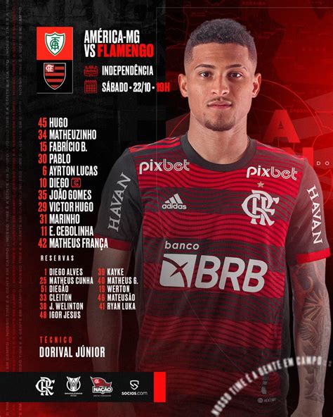 Venê Casagrande on Twitter Flamengo escalado para pegar o América MG