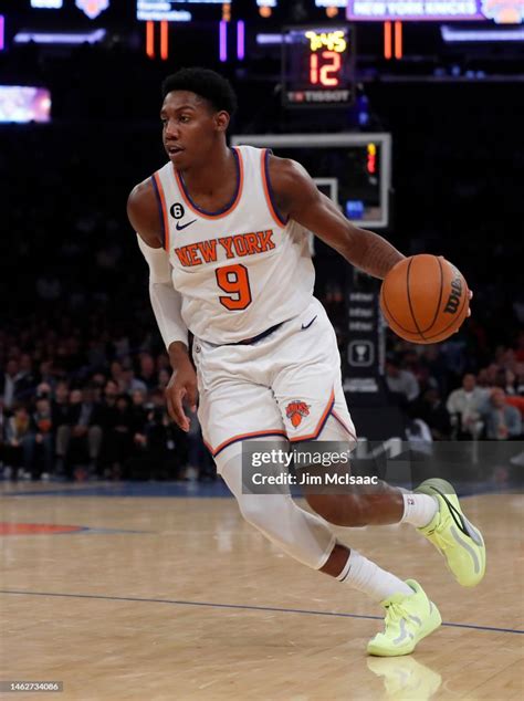 Rj Barrett Of The New York Knicks In Action Against The Boston News