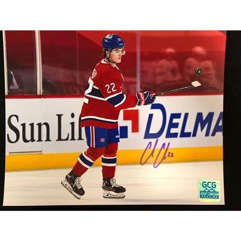 Cole Caufield Signed Montreal Canadians 8 X 10 Gcg Holo