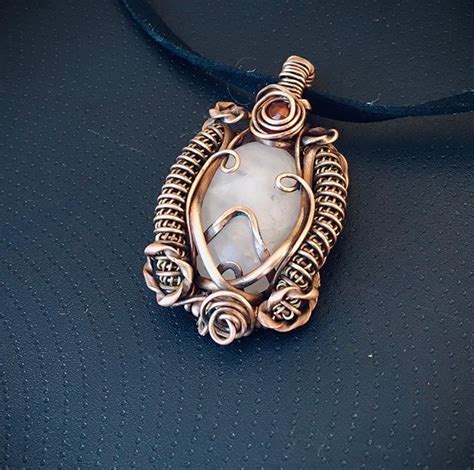 Foku On Instagram Natural Gemstone Of Rose Quartz Wrapped In A